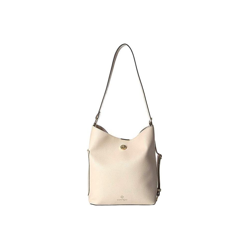 USED Nanette Lepore Womens Chantilly Bucket Hobo Vanilla One Size